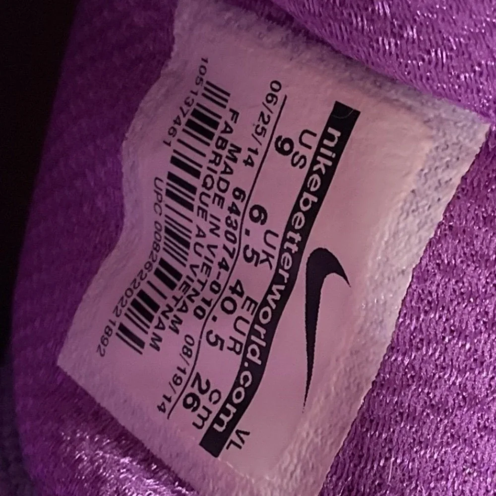 Nike Wild Trail Womens‎ Running Shoes Grey Purple Lime 643074-010 Size 9